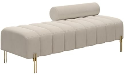 XXAD553TY Upholstered Sofa Stool for Living Room Bedroom Walk-in Closet Bed end Bench Living room(XL)