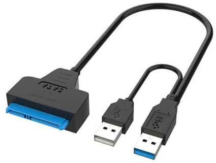 WQBQXNY Cable USB 3.0 a SATA for disco duro externo HDD SSD de 2,5 pulgadas. Cable adaptador SATA a USB.(USB 3.0 2 interface)