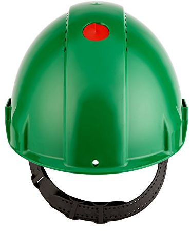 3M G30DUG Peltor Schutzhelm G3000D, ABS, Helm Innenausstattung mit Leder SchWeißband und Pinnlock Verschluss, belüftet, Grün | G30DUG, Mit Leder SchWeißband und Pinnlock Verschluss, belüftet, Grün