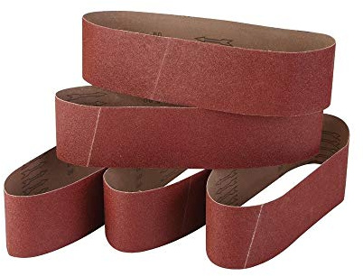 4 Inch x 36 Inch Sanding Belts, 60/80/120/240/320 Grits, Belt Sander Tool for Woodworking, Metal Polishing, 5 Pack Aluminum Oxide Sanding Belt