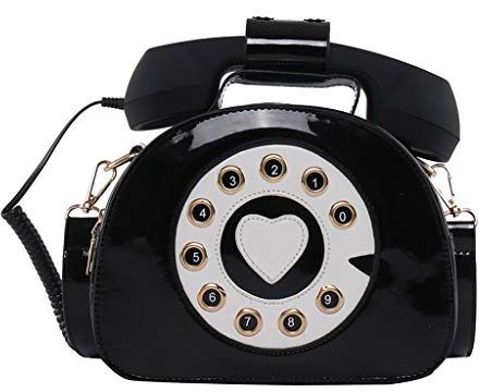 JAGETRADE Frauen Telefon geformte PU Leder Schulter Umhängetasche Handtasche Umhängetasche