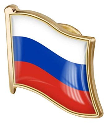 1pc Drapeau Russe Pin Badge En Métal Émail Épinglette Broche Russe De Drapeau Insignes Nouveauté Accessoires