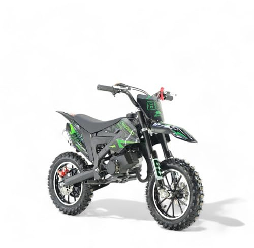 KXD 701A/706A/708A/705A 49cc 2Takt 4Takt Dirt Cross Pocket Enduro Dirtbike Motocrossbike Motocross Motorrad Cross 49ccm Vorderrad (grün, KXD 706A 49ccm 2Takt Pro 88)