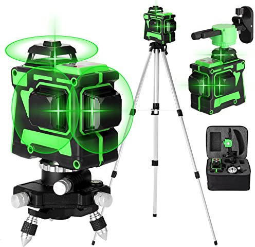 VISLONE Strumento multifunzione 3D a 12 linee per livella laser Linee orizzontali verticali con funzione di autolivellamento