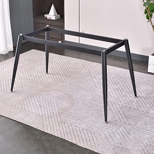 Tischkufen Möbelkufen Metall Tischbeine Verstellbar Möbelfüße Tischgestell aus Eisen,für Esstisch Bürotisch Bartisch Schreibtisch und Arbeitstisch,mit Saugnapf + Schraube (80*45cm(32*18in),High 50cm)