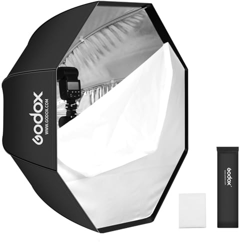 Godox 47.3 / 120cm Octagon Umbrella SoftBox with Carrying Bag Portable Octabox for Studio Photography Flash Speed Light