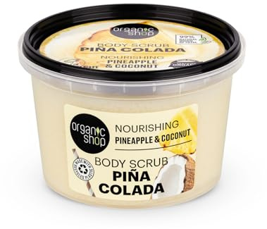 Organic Shop närande Pina Colada kroppsskrubb ananas och kokosnöt (250 ml)