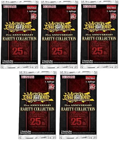 kompatibel für Yu-Gi-Oh! 25th Anniversary Rarity Collection 5 Booster - Deutsch NEU & OVP - inklusive Arkero-G 50 Small Soft Sleeves