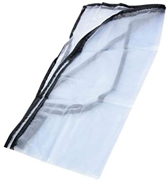 Toyvian Pvc Regenschutzhülle für Kinderwagen und Golfwagen 118x64cm Transparent Wetterfeste Abdeckung Leicht und Strapazierfähig Transportabel Wetterschutz Zubehör