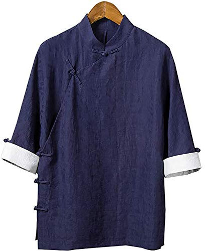 Tai Chi-Kleidung, bedruckt, für Herren, Damen, Jungen, Damen, traditionelle chinesische Kampfkunst, Wing Chun, Boxen, Karate, Leinen, Taekwondo-Kleidung, Geschenk (C 4XL) (AM)