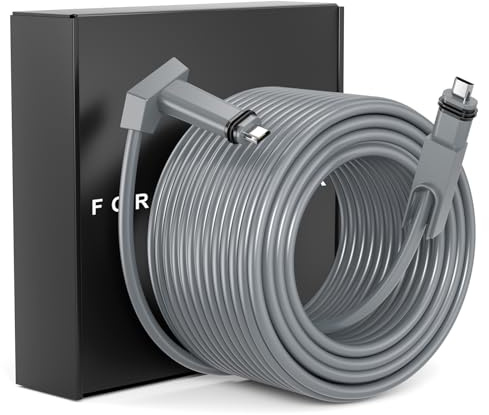 for Starlink Cable Gen 2 150FT / 46M, for Starlink V2 Cord/Wire Replacement | Waterproof Extension Connector Cable for Starlink Rectangular Satellite Gen2, 150 Feet