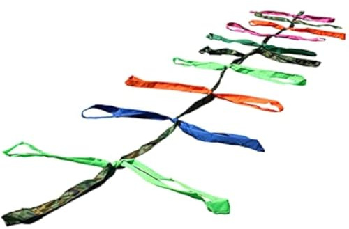 pistro Tauziehen mit bunten Griffen für Kinder, 5,5 m lang, elastisches, verdicktes Design, fördert Koordination und Teamarbeit, ideal für 4–6 Jahre, perfekt für Zuhause, Schule, Spielen im Freien