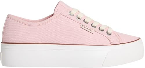 Calvin Klein Baskets Vulcanisées Femme Logo Tag Compensées
