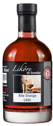 Schrader | Alte Orange-Likör | Feinster Brandy mit fruchtigem Orangengeschmack und winterlichen Gewürzen | 0,35 Liter
