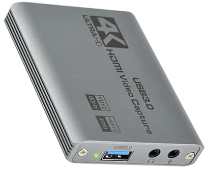 Qaonsciug Videoaufnahmekarte USB3.0 Zu HDTV USB Videoaufnahmegerät Konvertieren Sie Digitale Für PC Laptop Spiele