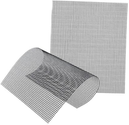 FELTECHELECTR 2pcs Outdoor Bbq Mesh Mat Non-stick Grill Pad for Charcoal Grill Heat-resistant Bbq Food Mat for Barbecue Accessories