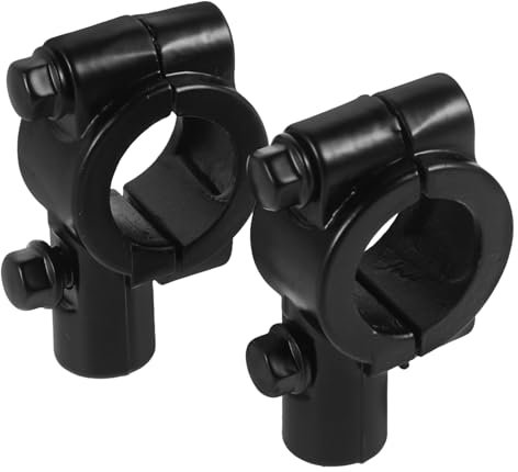 DRESSOOS Motorrad-spiegelhalterung Lenker Klemme Spiegel Montieren Schellen Für Atv Roller Schwarz Einstellbare Spiegelhalterung Lenkerstangenhalterung