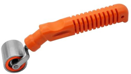 Rodillo de costura de acero inoxidable con mango ergonómico para suavizar y apretar los bordes del papel tapiz