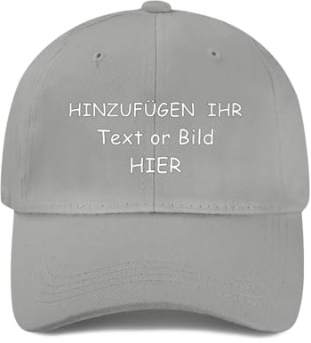 ROHBVMN Schirmmütze personalisiert mit Foto/Logo/Text | Mesh-Trucker-Kappe selbst gestalten | Verstellbare Dad Cap für Männer & Frauen | Baseball Cap Herren Damen Schwarz