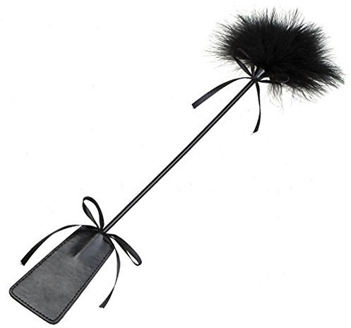 Feather Tickler and Leather Slapper Costume Accessory (Black)
