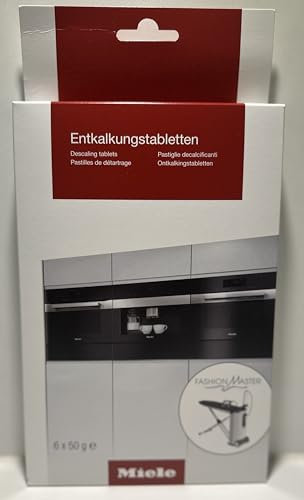 Entkalkungstabletten passend für Miele Kaffeevollautomaten und Dampfgarer, 6 x 50 g