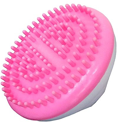 Anti Cellulite Bürste aus Tpr und Abs in Rosa für Dusche | Haut und Beine, Sanfte Massageanwendung, Unterstützt den Abfluss Überschüssiger Flüssigkeiten