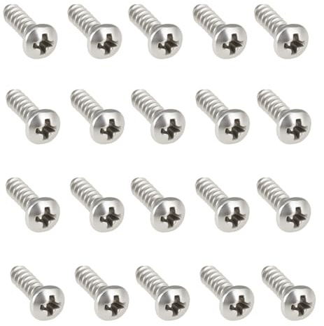 SG Store 20 Stk. M4x14mm Kennzeichenbeleuchtungsschrauben N01396111 Kompatibel mit VW Golf 2 3