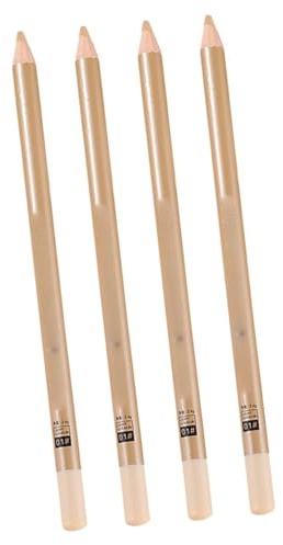 Crayon Correcteur Maquillage en Bois Blanc Lot 4 Pièces pour Marques