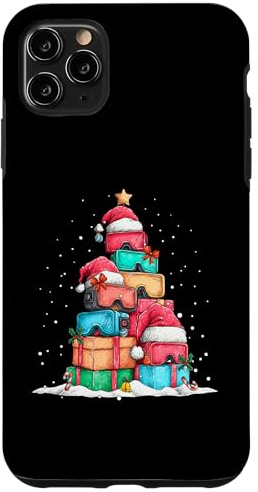 Realidad Virtual VR Gafas Pila Juego Vieja Escuela Jugador Navidad Carcasa para iPhone 11 Pro MAX