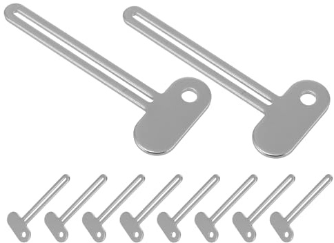 UPKOCH 10 Exprimidores Manuales para Tubos de Pasta de Dientes de Metal, Llave para Apretar Tubo, Dispensador Compacto para Baño y Viaje, Kit de 10 Unidades Resistentes y Funcionales