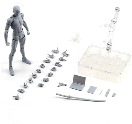 Generisch Actionfiguren-Modellset – Skizzier- und Zeichenpuppe, Zeichenpuppen-Modellset | dekorationskollektion mit Sockel für Fotografie-Requisiten, Desktop-Dekoration