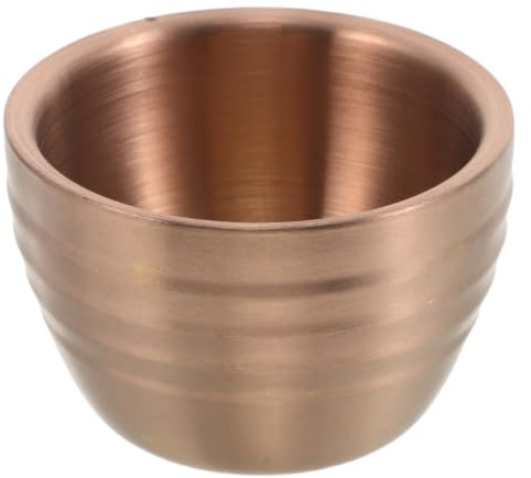 EXAOMBLE Gobelet en Métal Empilable en Acier Inoxydable, Mini Tasse Portable pour Camping en Plein Air, Voyage et Pique-niques, Résistante et Pratique