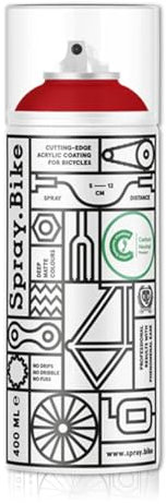 SPRAY.BIKE Fahrrad Lackspray - weinrot Matt (VINTAGE- Excelsior) in 400 ml Spraydose - KEINE GRUNDIERUNG notwendig - Fahrrad Lack, Sprühlack, Acryllack, Lack Spray