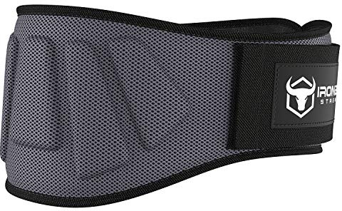 Tyngdlyftningsbälte för män och kvinnor – 15 cm (6 tum) automatiskt lås för tyngdlyftning, ryggstöd för lyftning, fitness, crossträning och Powerlifitng... (X-Large, grå)