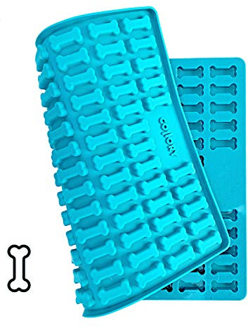 Collory Medium Knochen (3,2cm) Silikon Backmatte, Backform für mittlere DIY Hundekekse und Leckerlis, Knochenbackform, Pralinenform, Schokoladenform, Antihaftend und Lebensmittelecht (BPA-Frei)
