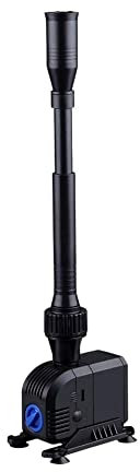 AquaOne Fontaine de bassin 600 l/h I Pompe sous-marine multifonction avec fontaine HJ-603 I Pompe de fontaine 8 W avec 4 embouts I Pompe de bassin Pompe de jardin Pompe de fontaine pour bassin de