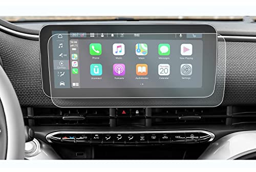 CDEFG Kompatibel mit Fiat 500e 500 e Elektro/Tipo Cross 2021-2024 2025 Navigation Schutzfolie 4H Kratzfest 10,25 Zoll GPS Transparent Displayschutzfolie Auto Navi Folie Zubehör