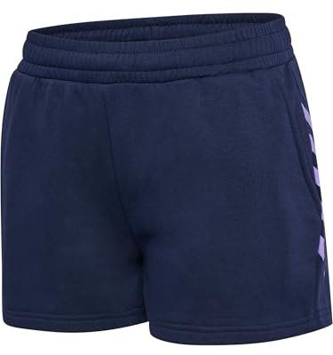 hummel hmlSTALTIC Cotton Short Damen F7220 blaulila S