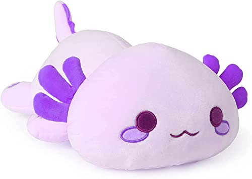 shownicer Peluche de Axolotl de peluche Kawaii Salamander Felpa, Axolotl, cojín de peluche, cojín de peluche, cojín de felpa, regalo relleno para niños, niñas y niños