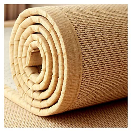 XILYZMO Bambusteppich, Wohnbereich Schlafzimmer Schlafen Bereich Teppiche, Für Balkon Zimmer Läufermatte, Japanisch Sommer Bambus-Teppich, Waschbar (Farbe : 2cm, Größe : 90(W) x180(L) cm)