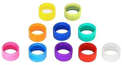 Retevis Lot de 10 Bandes de Couleur en Silicone pour Antenne Radio Bidirectionnelle Compatible avec Les Talkies-Walkies Retevis RT622 RT27 RB18 RT17 RT618 RT619(Paquet de 10)