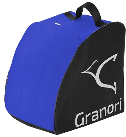 Granori Skischuhtasche Skistiefeltasche mit Rucksackfunktion sowie Platz für Helm und Zubehör | Skischuhrucksack Bootbag Helmtasche Ski-, Snowboard- und Schlittschuhe