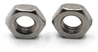 2/5/10/20/50 Stück M3 M4 M5 M6 M8 M10 M12 M14 M16 DIN439 GB6172 304 Edelstahl Flachsechskant Sechskant Wafer Low Thin Kontermutter (Size : M16 2pcs)