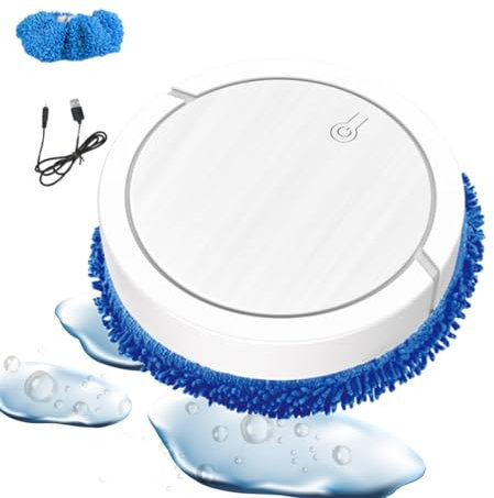 Eventerde Robot Laveur Automatique, Robot Laveur Silencieux | Machine électrique de Nettoyage Humide et Sec | Vadrouille sèche et Humide Polyvalente pour Le Nettoyage des sols, pour la Cuisine et la