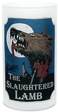 Green Listing LTD an American Werewolf in London The Slaughtered Lamb Heavy Duty Frosted Pint Beer Glass Stein Gift Pub Tankard