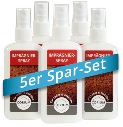 CORIUM | Imprägnierspray für alle Leder & Textilien, Pumpzerstäuber, schützt vor Nässe, Öl & Schmutz, Outdoor