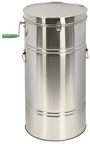 Honeycomb Manual Stainless Steel Tangential Beekeeping Manual, Two Frame Honey Extractor, Spinner Crank Drum， in Your Farm, Home, or Cellar by Both Home