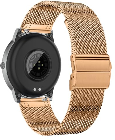 RanBluu 20 mm 22 mm metallarmband, armband i rostfritt stål, ersättningsarmband, 20mm