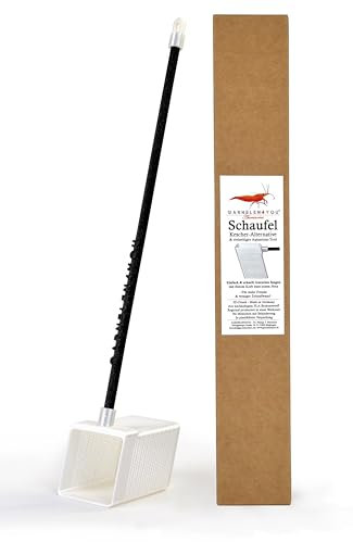 GARNELEN4YOU® Schaufel – Kescher-Alternative & multifunktionales Aquarium-Tool – Einfach schneller Garnelen fangen – Made in Germany– nachhaltig produziert aus Biokunststoff – Flache Schaufel 30 cm