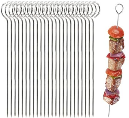 Shirene Rouladennadeln,30 Pcs Rouladen,Edelstahl Rinderrouladen,Rostfrei Rouladenspie Fleisch,Fleischnadel,Fleischspieß Für Kohlrouladen,Rindsrouladen Wiederverwendbar